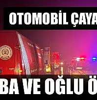 Otomobil çaya uçtu: Baba ve oğlu öldü