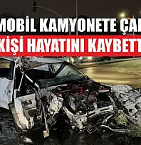 Otomobil kamyonete çarptı 1 kişi hayatını kaybetti