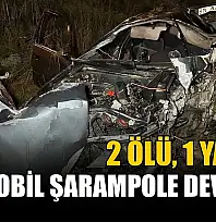 Otomobil şarampole devrildi: 2 ölü, 1 yaralı