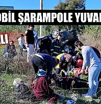 Otomobil şarampole yuvarlandı: 3 yaralı