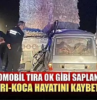Otomobil tıra ok gibi saplandı: Karı-koca hayatını kaybetti