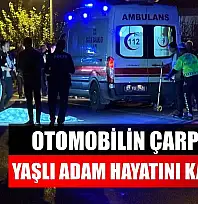 Otomobilin çarptığı yaşlı adam hayatını kaybetti