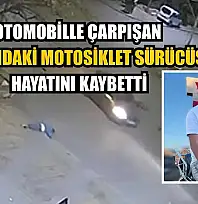 Otomobille çarpışan 14 yaşındaki motosiklet sürücüsü hayatını kaybetti