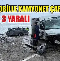 Otomobille kamyonet çarpıştı: 1 ölü, 3 yaralı