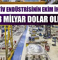 Otomotiv endüstrisinin ekim ihracatı 3,8 milyar dolar oldu