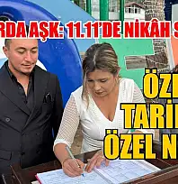 Özel tarihte özel nikâh: 11.11'de nikâh sevinci