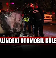 Park halindeki otomobil küle döndü