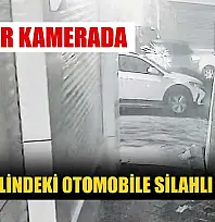 Park halindeki otomobile silahlı saldırı: O anlar kamerada