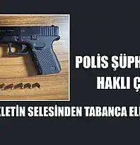Polis şüphesinde haklı çıktı, motosikletin selesinden tabanca ele geçirdi