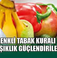 Renkli tabak kuralı ile bağışıklık güçlendirilebilir