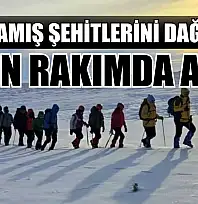 Sarıkamış şehitlerini dağcılar 3 bin rakımda andı