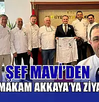 Şef Mavi'den Kaymakam Akkaya'ya ziyaret