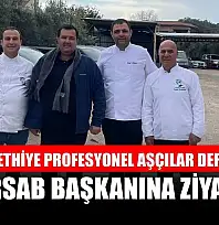 Şef Mavi Fethiye Profesyonel Aşçılar Derneği'nden TÜRSAB Başkanına Ziyaret