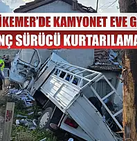 Seydikemer'de Kamyonet Eve Girdi: Genç Sürücü Kurtarılamadı