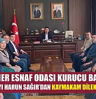 Seydikemer Esnaf Odası Kurucu Başkanı ve Başkan Adayı Harun Sağır'dan Kaymakam Dilekli'ye ziyaret