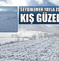 Seydikemer Yayla Zorlar'da kış güzelliği