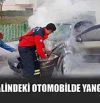 Seyir Halindeki Otomobilde Yangın Çıktı