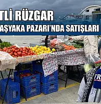 Şiddetli rüzgar  Fethiye Taşyaka Pazarı'nda satışları düşürdü