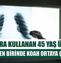 Sigara kullanan 45 yaş üzeri 4 kişiden birinde KOAH ortaya çıkıyor