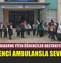 Şinitzel ve makarna yiyen öğrenciler hastaneye kaldırıldı: 20 öğrenci ambulansla sevk edildi
