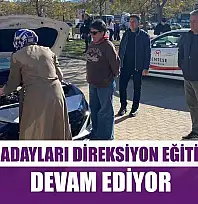 Sürücü adayları direksiyon eğitimlerine devam ediyor