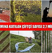 Tarım sayımına katılan çiftçi sayısı 2,7 milyonu aştı