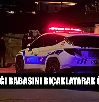 Tartıştığı babasını bıçaklayarak öldürdü