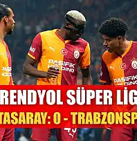 Trendyol Süper Lig: Galatasaray: 0 - Trabzonspor: 0