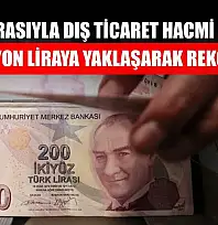 Türk lirasıyla dış ticaret hacmi 2025'te 1,5 trilyon liraya yaklaşarak rekor kırdı