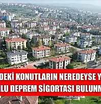 Türkiye'deki konutların neredeyse yarısının Zorunlu Deprem Sigortası bulunmuyor