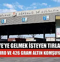 Türkiye'ye gelmek isteyen tırlardaki 85 bin euro ve 426 gram altın komşuya takıldı