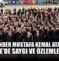 Ulu Önder Mustafa Kemal Atatürk Fethiye'de saygı ve özlemle anıldı