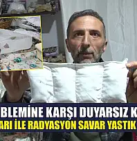 Uyku problemine karşı duyarsız kalamadı, doğal taşları ile radyasyon savar yastık geliştirdi