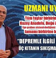 Uzmanı uyardı: 'Depremle ilgili Türkiye üç kıtanın sıkışma alanında'