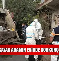 Yalnız yaşayan adamın evinde korkunç manzara