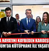 Yangında hayatını kaybeden kardeşlerin adı Bodrum'da kütüphane ile yaşatılıyor