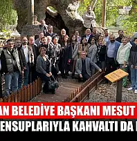 Yatağan Belediye Başkanı Mesut Günay, basın mensuplarıyla kahvaltı da buluştu