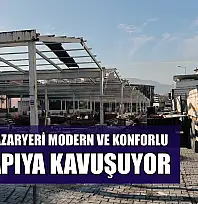 Yatağan pazaryeri modern ve konforlu bir yapıya kavuşuyor