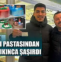 Yılbaşı pastasından altın çıkınca şaşırdı