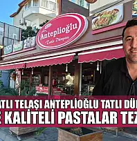 Yılbaşı tatlı telaşı Anteplioğlu Tatlı Dünyası'nda: Taze ve kaliteli pastalar tezgahta