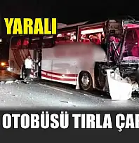 Yolcu otobüsü tırla çarpıştı: 5 kişi yaralandı