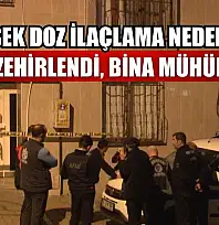 Yüksek doz ilaçlama nedeniyle 7 kişi zehirlendi, bina mühürlendi