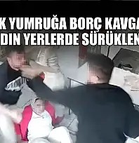 Yumruk yumruğa borç kavgasında kadın yerlerde sürüklendi