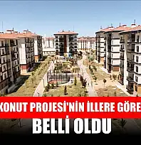 Yüzyılın Konut Projesi'nin illere göre dağılımı belli oldu