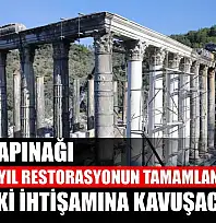 Zeus Tapınağı gelecek yıl restorasyonun tamamlanmasıyla eski ihtişamına kavuşacak