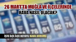 26 Mart'ta Muğla'da hava nasıl olacak? İşte ilçe ilçe detaylı hava durumu