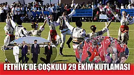 Fethiye'de coşkulu 29 Ekim kutlaması