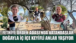 Fethiye Ördek Adası'nda Vatandaşlar Doğayla İç İçe Keyifli Anlar Yaşıyor