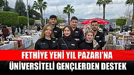Fethiye Yeni Yıl Pazarı'na üniversiteli gençlerden destek