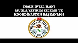 İHALE İPTAL İLANI